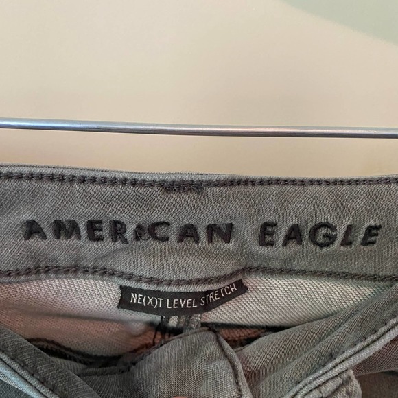 American Eagle Super Hi-Rise Jegging Gray Size 0 Short - Picture 2 of 5